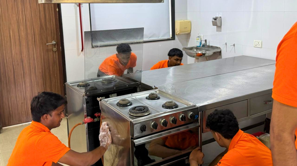 AIDA Galley Utility Training Batch - Cleaning using Three Bucket System